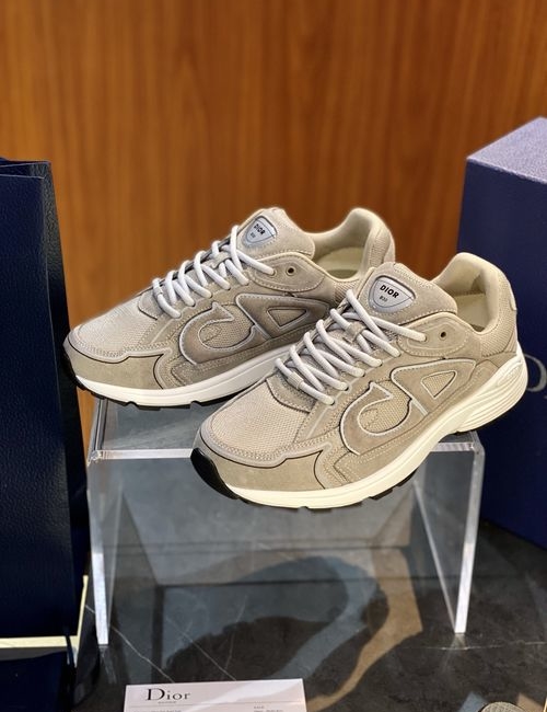 Christian Dior CD B30 Suede Sneakers With Logo Details