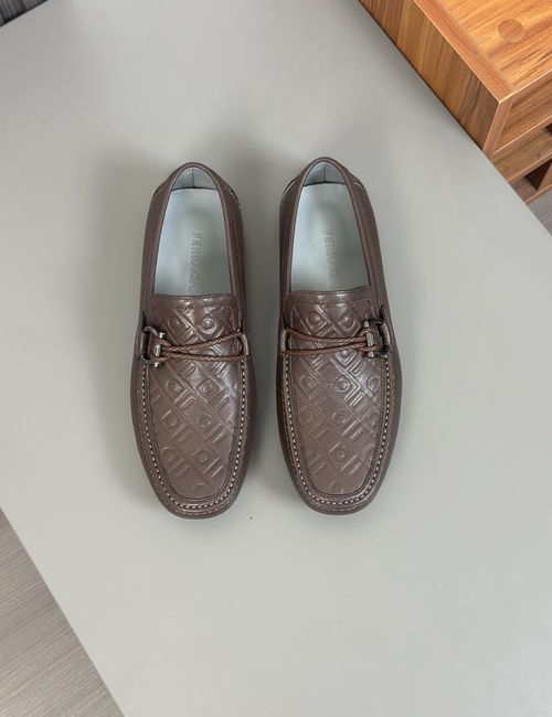 Ferragamo Slip-on Loafers With Rubber Outsole