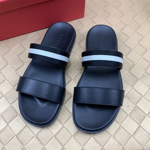 Bally Genuine Leather Upper Exquisite Craft Slippers