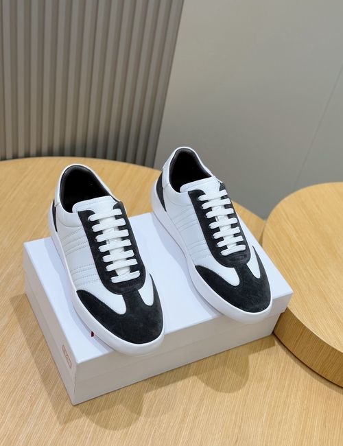 Brionia Suede Leather Striped Casual Sneakers