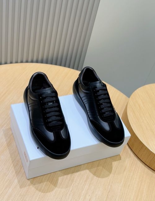 Brionia Suede Leather Striped Casual Sneakers