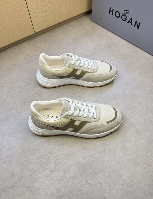 Hogan Napa Leather Casual Sneakers With H Logo