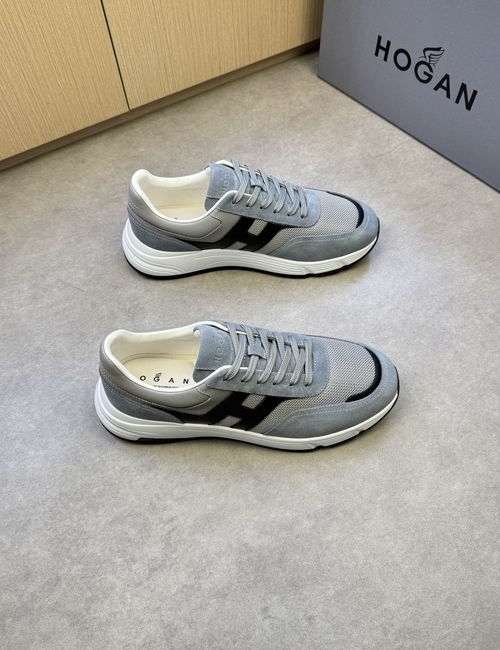 Hogan Napa Leather Casual Sneakers With H Logo