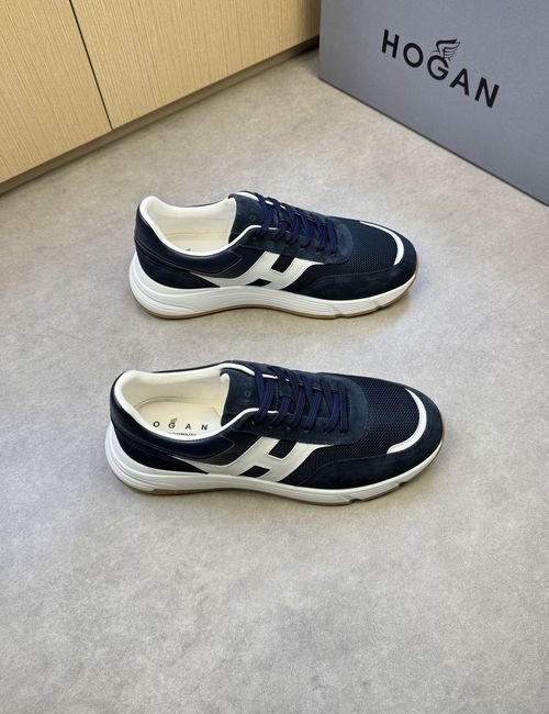 Hogan Napa Leather Casual Sneakers With H Logo
