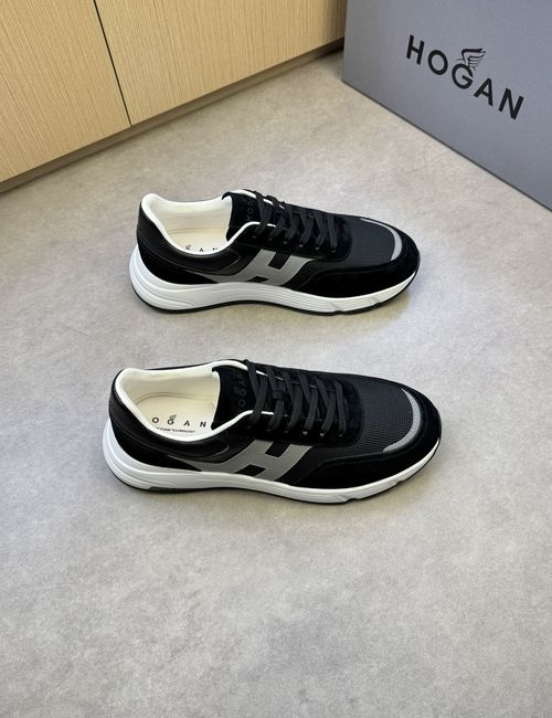 Hogan Napa Leather Casual Sneakers With H Logo