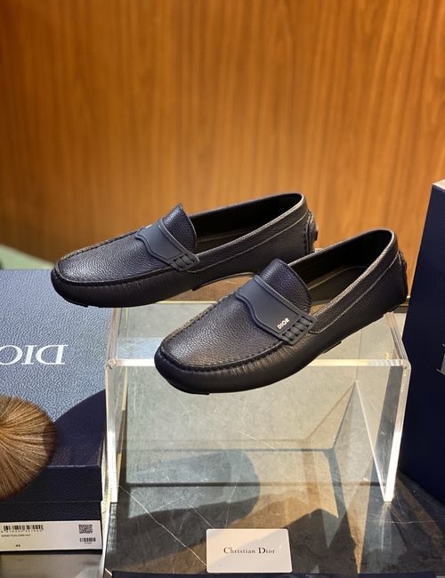 Christian Dior CD Odeon Leather Loafers With CD Buckle