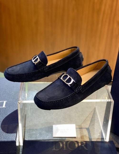Christian Dior CD Odeon Leather Loafers With CD Buckle