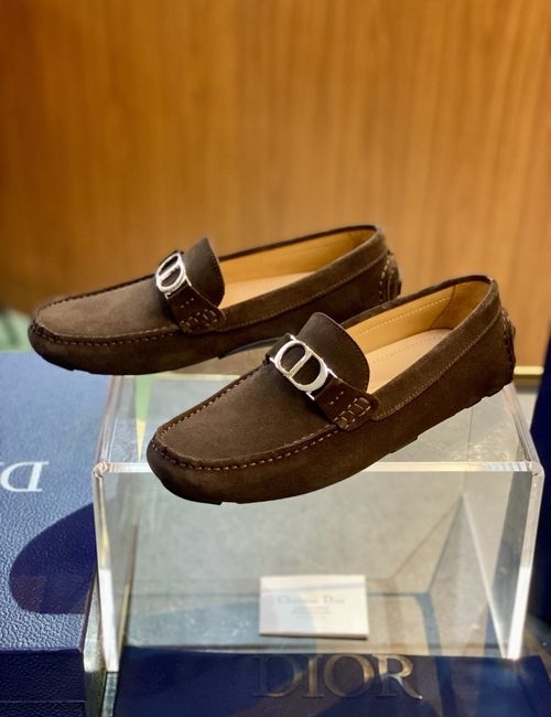 Christian Dior CD Odeon Leather Loafers With CD Buckle
