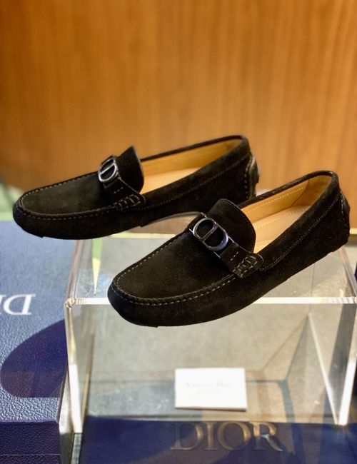 Christian Dior CD Odeon Leather Loafers With CD Buckle