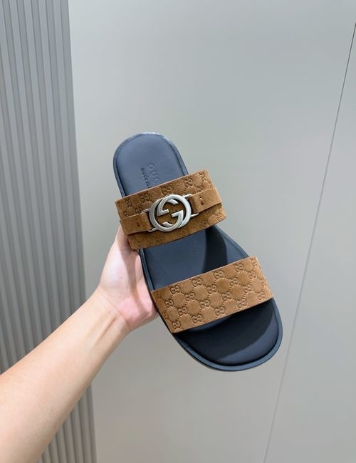 Gucci Lido Series Leather Slides
