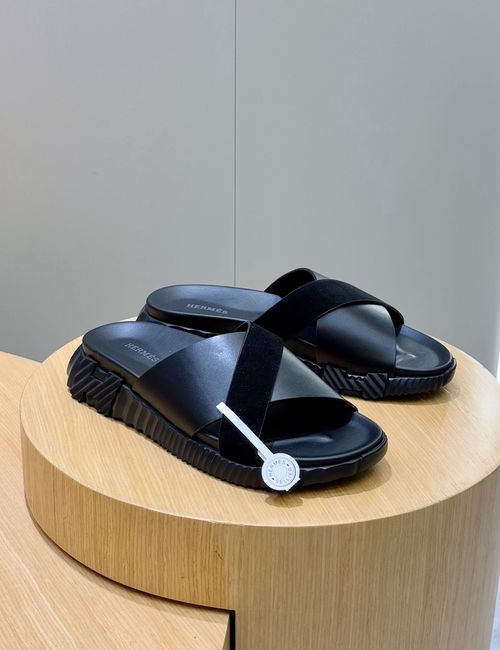 Hermes Infra Contrast Sole Leather Sandals