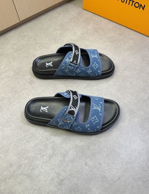 Louis Vuitton LV High-end Casual Slides Fabric Upper
