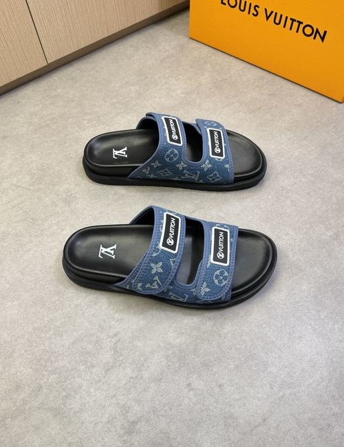 Louis Vuitton LV High-end Casual Slides Fabric Upper