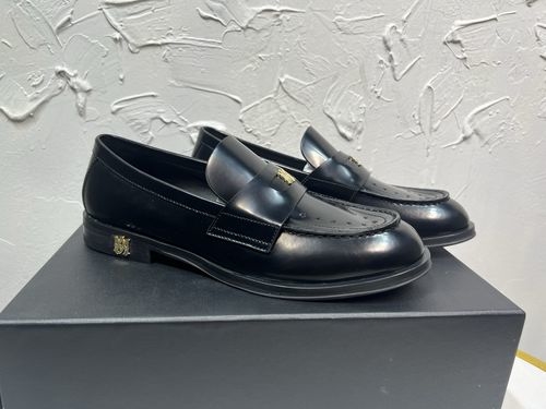 Ami Stitched Leather Derby Shoes