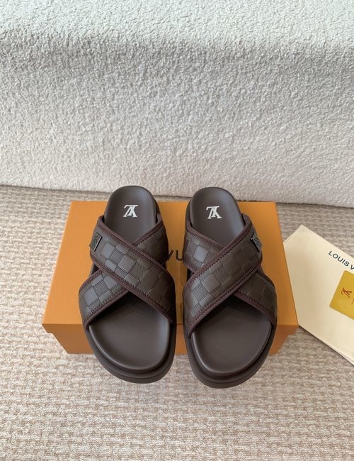Louis Vuitton LV Monogram Hook And Loop Slippers