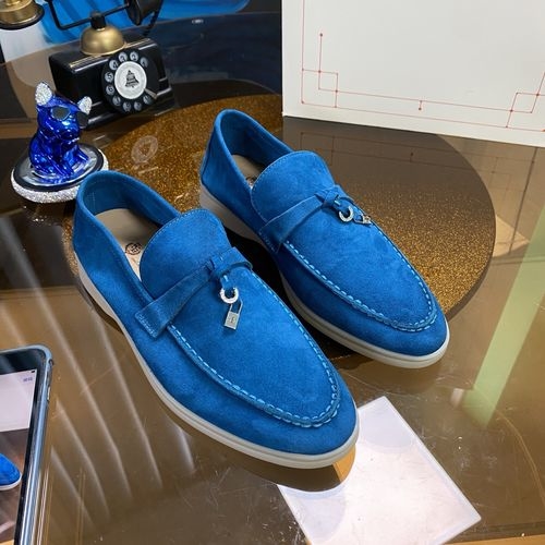 Loro Piana LP Suede Mules With Non-slip Rubber Sole
