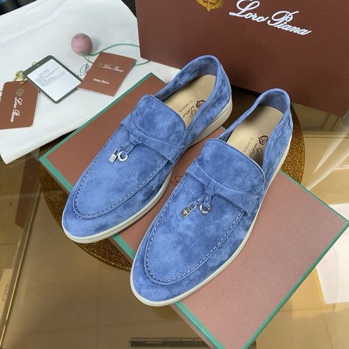 Loro Piana LP Suede Mules With Non-slip Rubber Sole