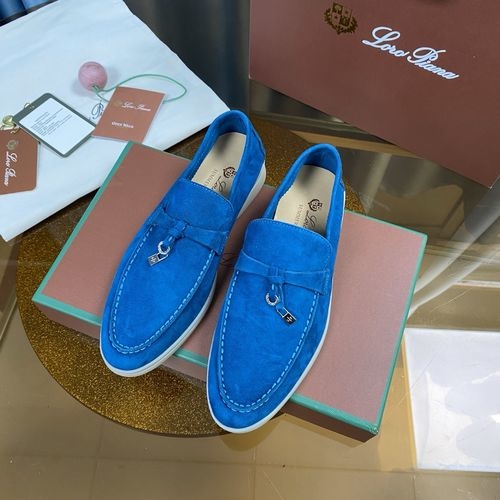 Loro Piana LP Suede Mules With Non-slip Rubber Sole