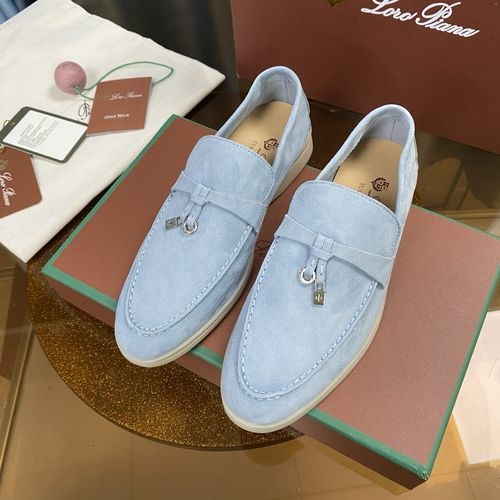 Loro Piana LP Suede Mules With Non-slip Rubber Sole