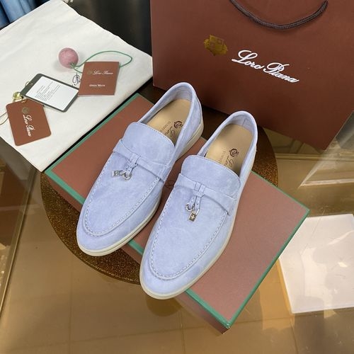 Loro Piana LP Suede Mules With Non-slip Rubber Sole