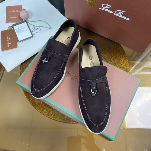 Loro Piana LP Suede Mules With Non-slip Rubber Sole