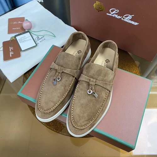 Loro Piana LP Suede Mules With Non-slip Rubber Sole