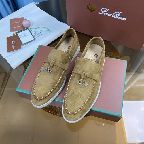 Loro Piana LP Suede Mules With Non-slip Rubber Sole