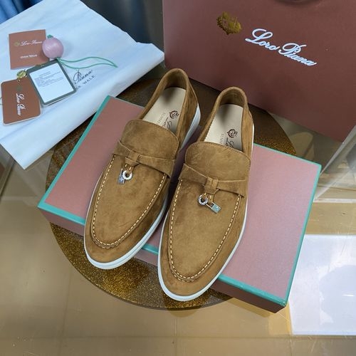 Loro Piana LP Suede Mules With Non-slip Rubber Sole