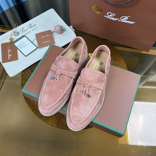 Loro Piana LP Suede Mules With Non-slip Rubber Sole