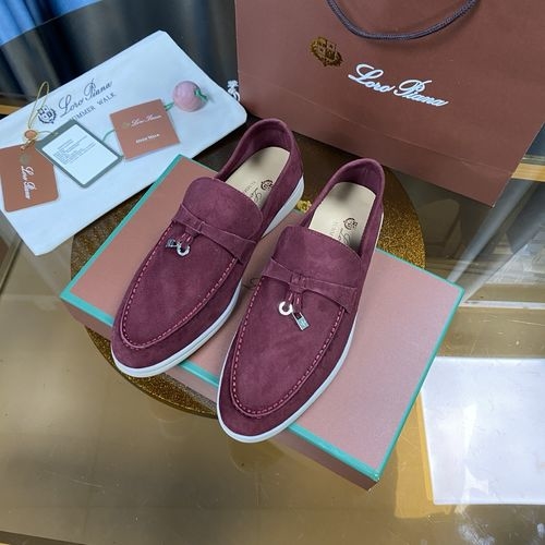 Loro Piana LP Suede Mules With Non-slip Rubber Sole