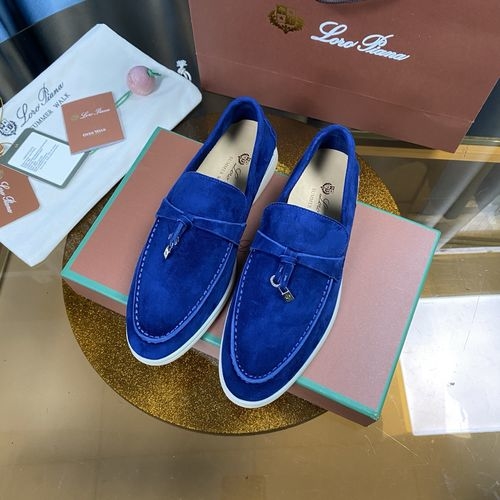 Loro Piana LP Suede Mules With Non-slip Rubber Sole
