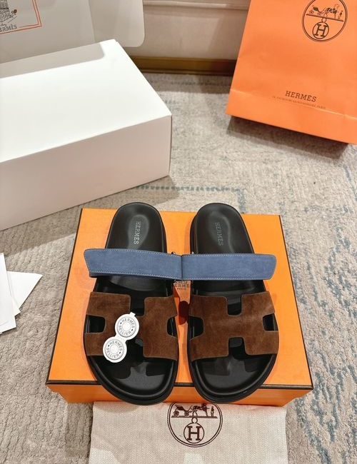 Hermes Chypre Slippers With Comfortable Soft Insole