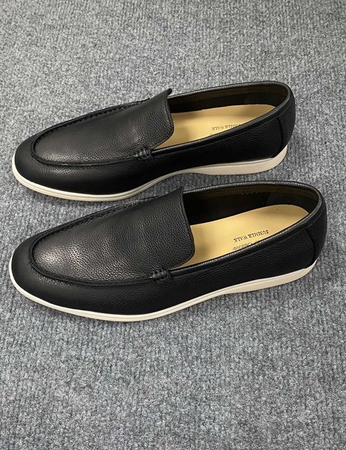 Loro Piana LP Leather Tassel Loafers With Rubber Sole