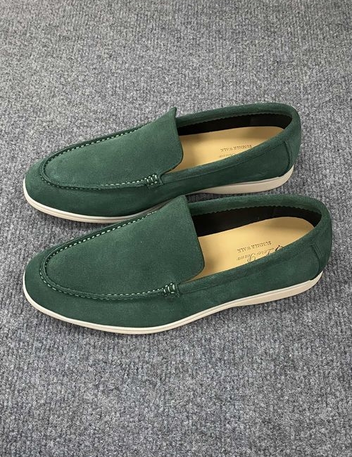 Loro Piana LP Suede Tassel Loafers With Rubber Sole