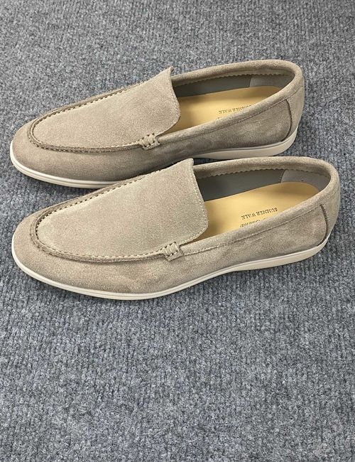 Loro Piana LP Suede Tassel Loafers With Rubber Sole