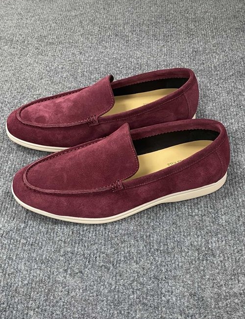 Loro Piana LP Suede Tassel Loafers With Rubber Sole