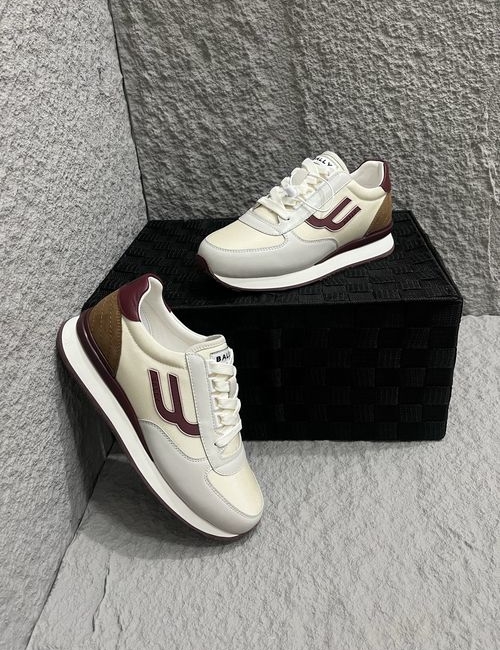 Bally Premium Leather Sneakers With Shock Absorption