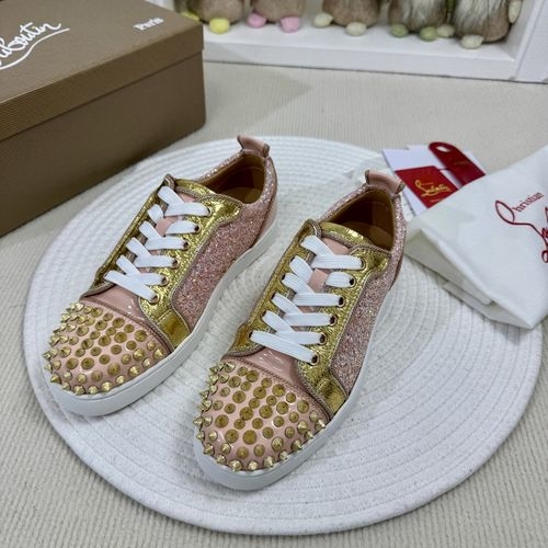 Christian Louboutin Low-top Spike Red Sole Shoes