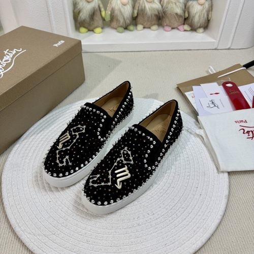 Christian Louboutin Low-top Spike Red Sole Shoes