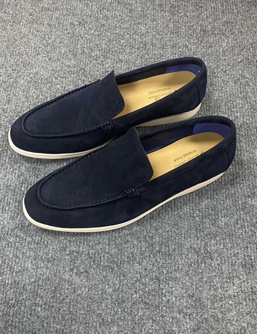 Loro Piana LP Suede Tassel Loafers With Rubber Sole