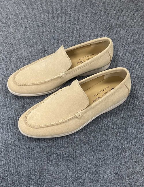 Loro Piana LP Suede Tassel Loafers With Rubber Sole