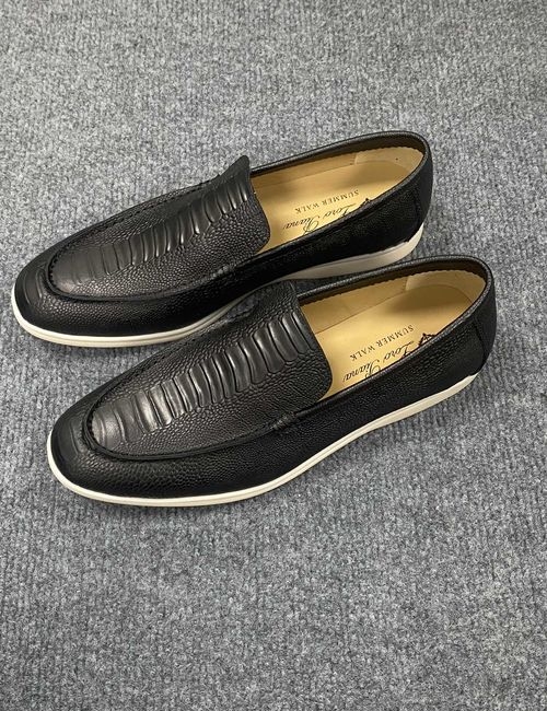 Loro Piana LP Suede Tassel Loafers With Rubber Sole