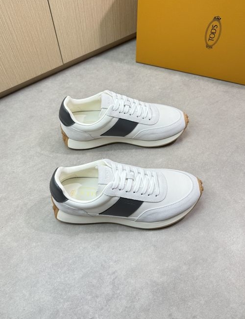 Tods Premium Leather Casual Sports Shoes With Fine Details