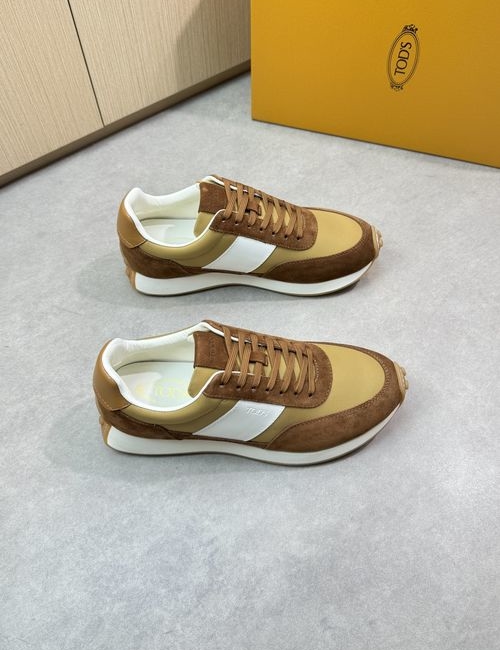 Tods Premium Leather Casual Sports Shoes With Fine Details