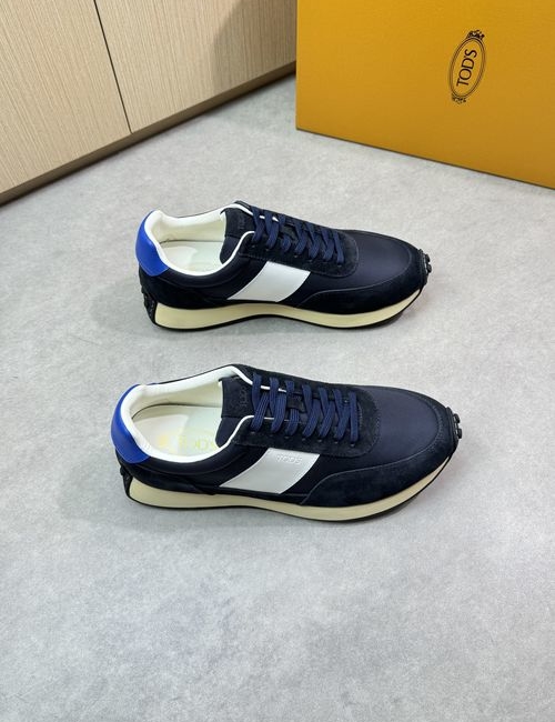 Tods Premium Leather Casual Sports Shoes With Fine Details