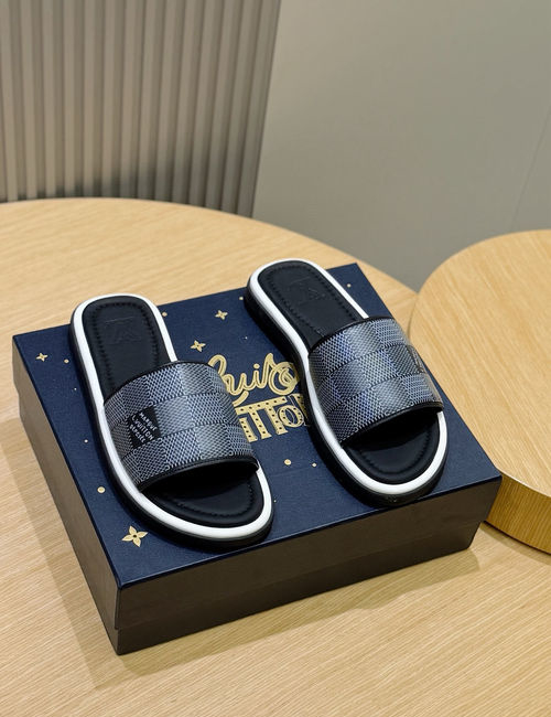 Louis Vuitton LV Waterfront Monogram Canvas Waterproof Slides