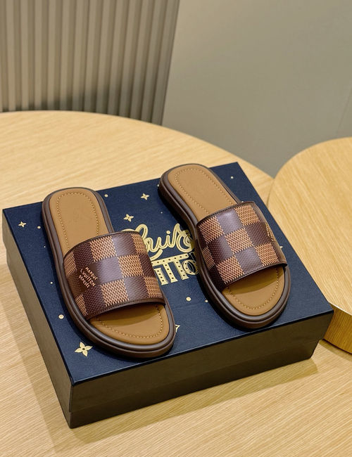 Louis Vuitton LV Waterfront Monogram Canvas Waterproof Slides
