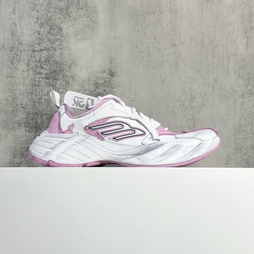 Balenciaga Mesh Lace-Up Low-Top Vintage Chunky Sneakers