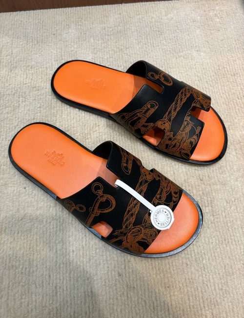 Hermes Classic Genuine Leather Slides