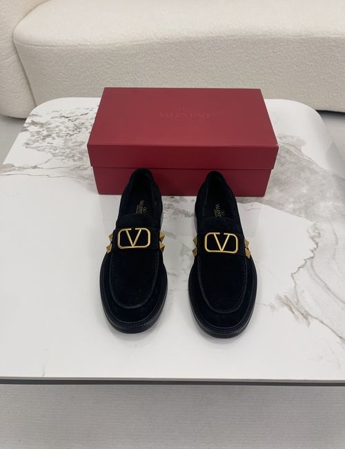 Valentino Logo-Embellished Loafers With Leather Lining